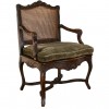 Dark Oak Caned Fauteuil
