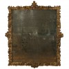 Carved and Giltwood 2-Piece Mercury Glass Mirror