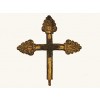 Carved Giltwood Processional Cross