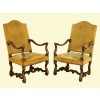 Pair of Walnut Fauteuils