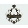 Wrought Iron 6-Light Chandelier