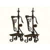 Pair of Wrought Iron Candlesticks
