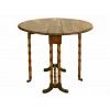 Faux Bamboo Diminutive Drop-Leaf Table 