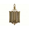 Diminuitive Brass Hexagonal Hanging Lantern