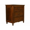 Walnut Style 3-Drawer Commode