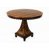 Walnut and Fruitwood Inlaid Center Table