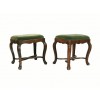 Pair of Provincial Fruitwood Sgabelli
