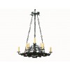 Wrought Iron 8-Light Chandelier