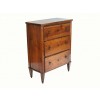 Walnut 3-Drawer Commode