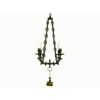 Patinated Brass 4-Light Chandelier