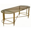 Gilt Brass 3-Piece Mirrored Glass CoffeeTable