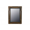 Light Walnut & Ebonized Mirror