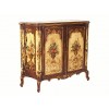 Floral Painted 2-Door Credenza