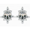 Pair of Wrought Iron Filigree 3-Light Sconces