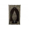 Velvet and Metallic Thread Handwoven Bed or Wall Cover