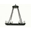 Wrought Iron 8-Light Chandelier