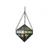 Leaded and Colored Glass Lantern