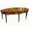 Impressive Walnut Oval Library Table