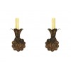 Set of 4 Painted Tole Wall Sconces