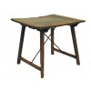 Walnut and Iron Small Writing Table
