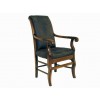 Walnut and Leather Fauteuil