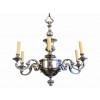 Silver Plate 6-Arm Chandelier