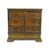 Walnut and Inlaid 3-Drawer Commode