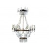 Brass and Glass Chandelier