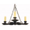 Wrought Iron 3-Arm Chandelier