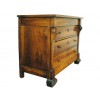 Bold Walnut 4-Drawer Commode