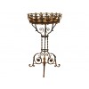 Wrought Iron and Gilt Metal Plant Stand