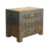 Patinated Brass Covered 3-Drawer Commode