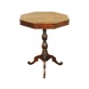 Octagonal Walnut 1-Drawer Table