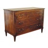 Walnut Hinged Top 2-Drawer Commode