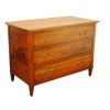 3-Drawer Walnut Commode