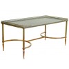 Silvered Brass and Marble Table