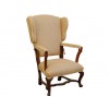 Carved Walnut Reclining Poltrona