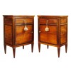 Pair of Walnut and Inlaid Commodes