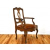 Slightly Smaller Leather Upholstered Armchair 