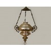 Silvered Brass Hanging Lantern 