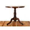 Provincial Walnut and Inlaid Tilt-Top Circular Table 