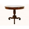Round Centro Tavolo in Olivewood and Walnut