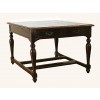 Provincial Walnut 4-Drawer Kitchen Table 