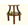 Two-Tiered Walnut and Mixed Veneers Occasional Table