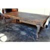 Rustic Coffee Table with Iron Legs