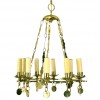 Cast Brass 10-Light Chandelier