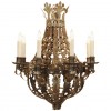 Silvered Tole 8-Light Chandelier