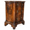 Walnut and "Radicca" Walnut 3-Drawer Commodino