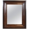 Faux Grain Painted and Ebonized Wall Mirror