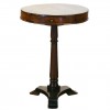 Walnut and Inlaid Round Pedestal Table